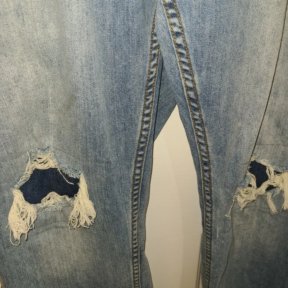 True Nation by‎ DXL Wild Pride Jeans Mens 44x30 Tapered Fit Distressed Denim NEW